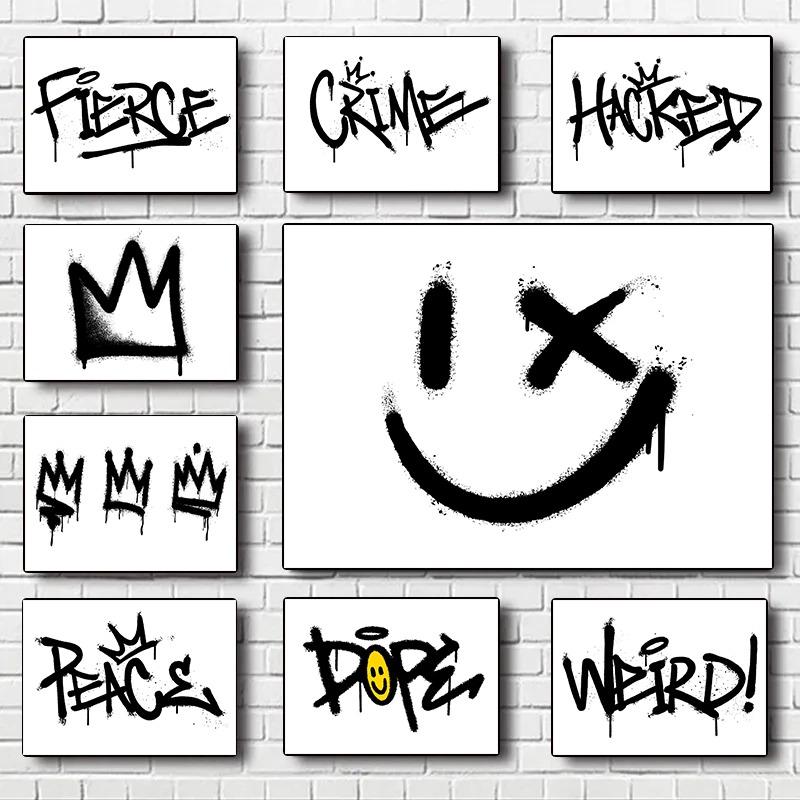 Graffitti Street Art Black White Minimalism Posters and Prints Canvas Printing Wall Picture for Living Room Home Decoration 21cm×30cm NoFrame
Graffitti Street Art Black White Minimalism Posters and Prints Canvas Printing Wall Picture for Living Room Home Decoration 21cm×30cm NoFrame