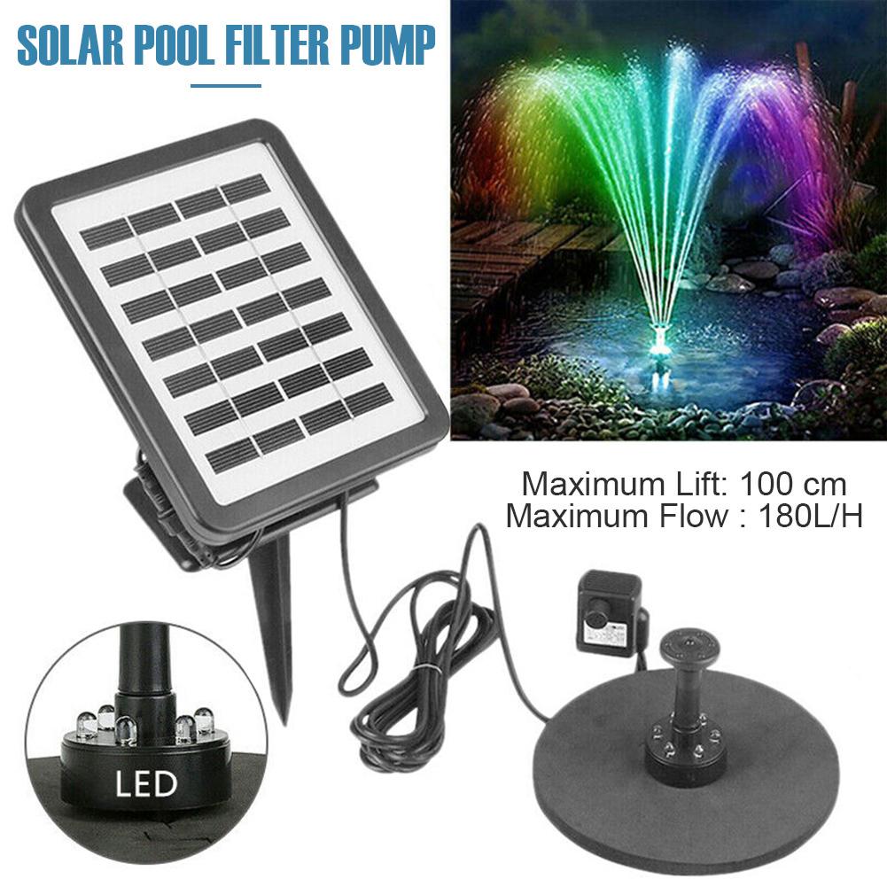 AS102L Solar Powered Fountain Pump 7V Brushless Water Fountain Panel Kit with LED Lights for Fish Tank Small Pond Garden Type A
AS102L Solar Powered Fountain Pump 7V Brushless Water Fountain Panel Kit with LED Lights for Fish Tank Small Pond Garden Type A