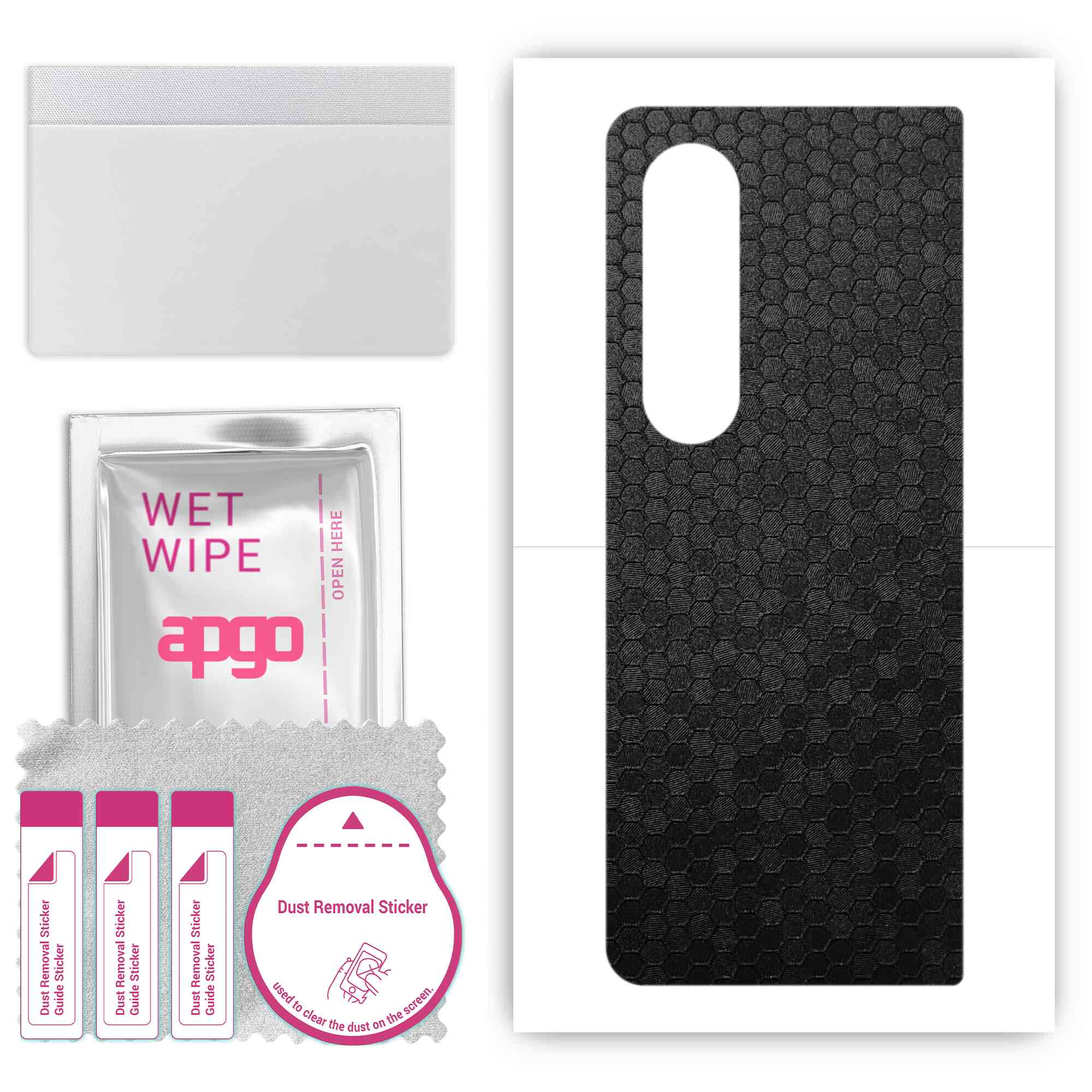 apgo Protective Skin Sticker for the back compatible with Samsung Galaxy Z Fold4, Wrap Film, Foil, Vinyl - Pattern Black Honeycomb
apgo Protective Skin Sticker for the back compatible with Samsung Galaxy Z Fold4, Wrap Film, Foil, Vinyl - Pattern Black Honeycomb