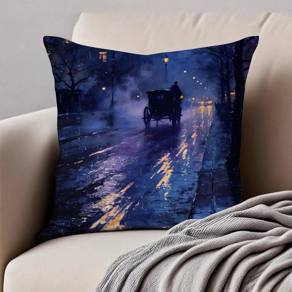 BBlues Hour Art Cushion Cover Pillowcase Antidustmite Invisible Zipper Short Plush Sofa Cushion 30X30cm
BBlues Hour Art Cushion Cover Pillowcase Antidustmite Invisible Zipper Short Plush Sofa Cushion 30X30cm