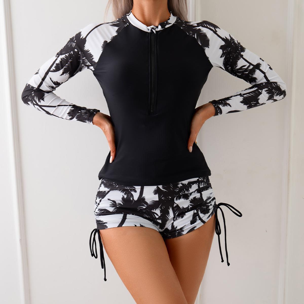 Women s Print Patchwork Zipper Long Sleeve Two-Piece Boyleg Bikini Swimsuit Medium чорний
Women s Print Patchwork Zipper Long Sleeve Two-Piece Boyleg Bikini Swimsuit Medium чорний