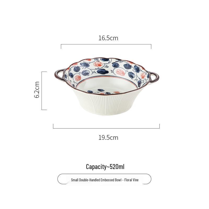 Deyrann Nordic Underglaze Ceramic Double-Handle Salad Bowl Pack of 2
Deyrann Nordic Underglaze Ceramic Double-Handle Salad Bowl Pack of 2