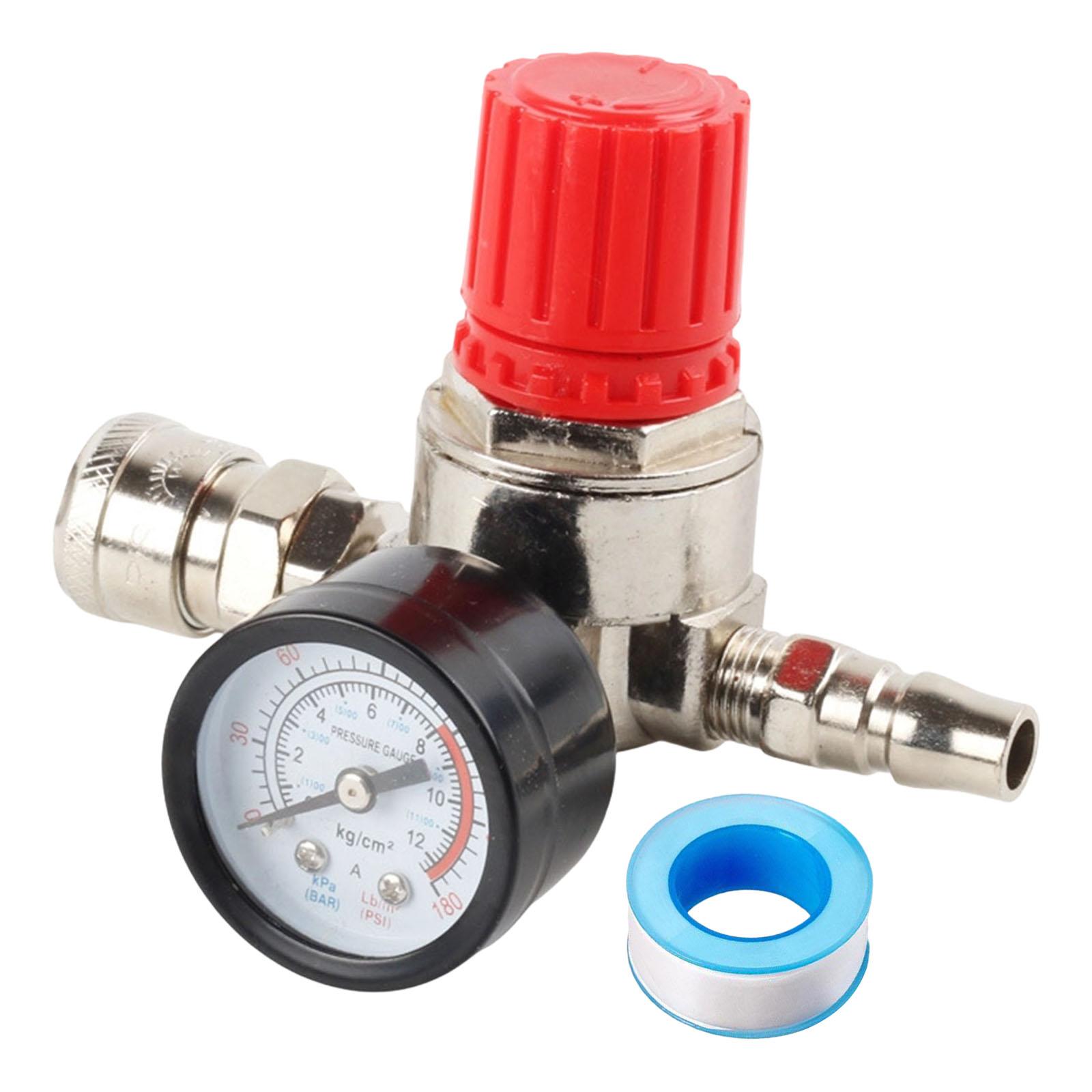 Adjustable Air Compressor Pressure Control Valves With 3 Port Iron Gauge And Quick Disconnect For Tools 1
Adjustable Air Compressor Pressure Control Valves With 3 Port Iron Gauge And Quick Disconnect For Tools 1