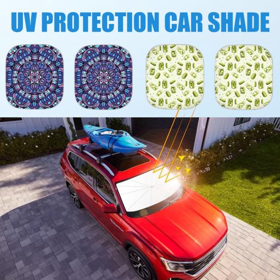 2Pcs Plants Pattern Sun Shades Reflective Windshield Covers Foldable UV Protection Vehicles Sun Visor for Cars SUVs
2Pcs Plants Pattern Sun Shades Reflective Windshield Covers Foldable UV Protection Vehicles Sun Visor for Cars SUVs
