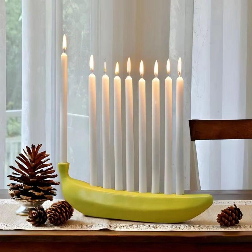 9 Holes Candle Holder Yellow Candle Stands Aromatherapy Banana Candlestick Home Decor жёлтый
9 Holes Candle Holder Yellow Candle Stands Aromatherapy Banana Candlestick Home Decor жёлтый