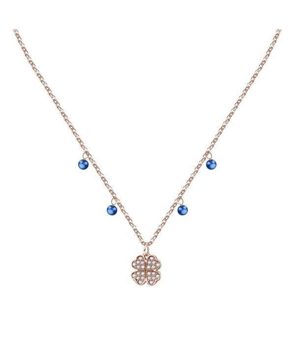 La Petite Story Rose Gold Steel Necklace With Clear And Blue Crystal LPS10ARR05 For Women
La Petite Story Rose Gold Steel Necklace With Clear And Blue Crystal LPS10ARR05 For Women