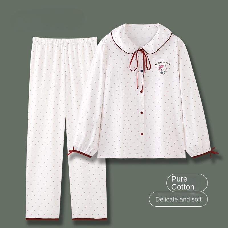 Pajamas for Women Autumn New Pure Cotton Long-sleeved Trousers Suit Women s Pajamas Casual Cartoon Home Clothes M белый
Pajamas for Women Autumn New Pure Cotton Long-sleeved Trousers Suit Women s Pajamas Casual Cartoon Home Clothes M белый