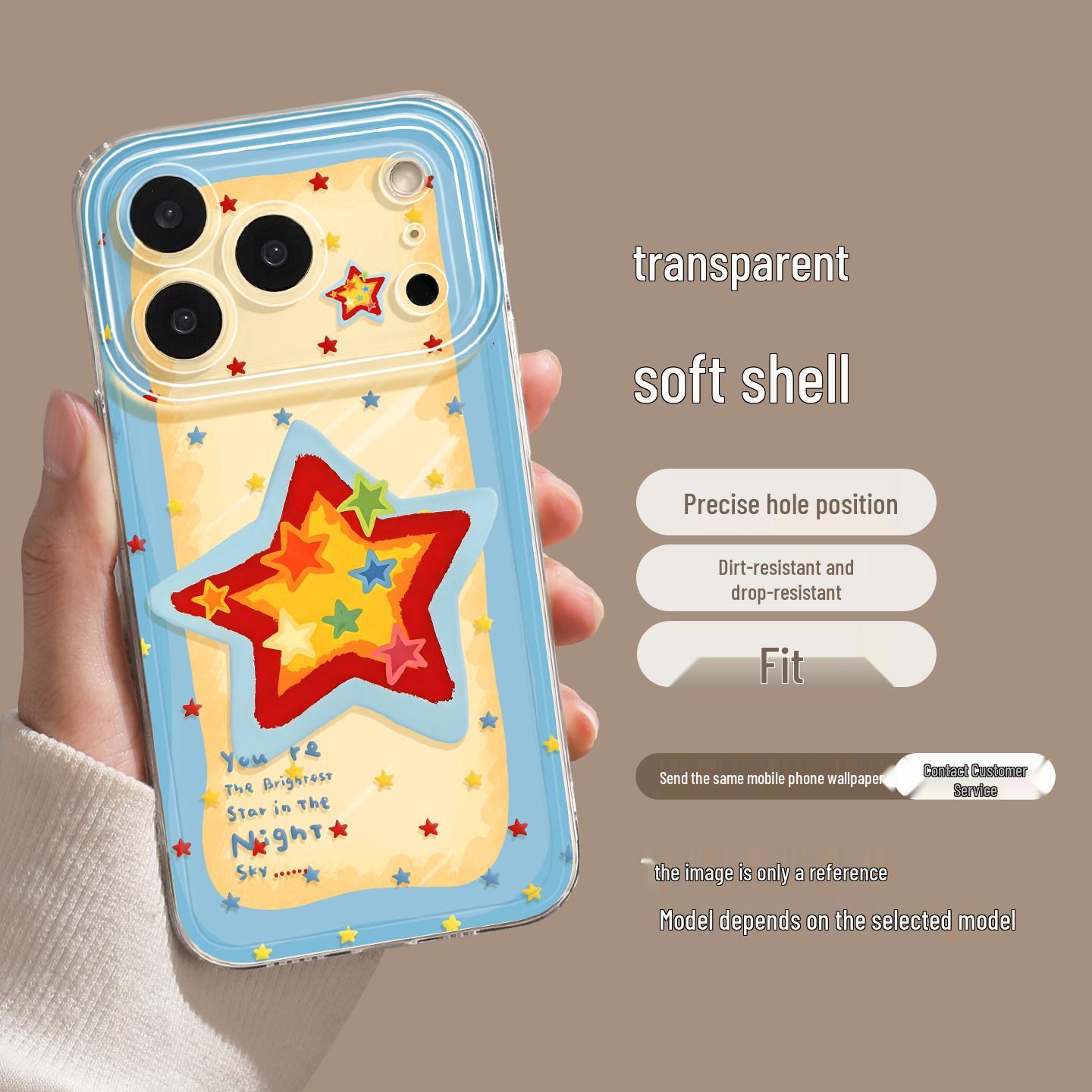 High-end iPhone 17 Pro Max Case with Yellow and Blue Star Design - Stylish and Cute for Latest Models iPhone 13 Pro Max
High-end iPhone 17 Pro Max Case with Yellow and Blue Star Design - Stylish and Cute for Latest Models iPhone 13 Pro Max