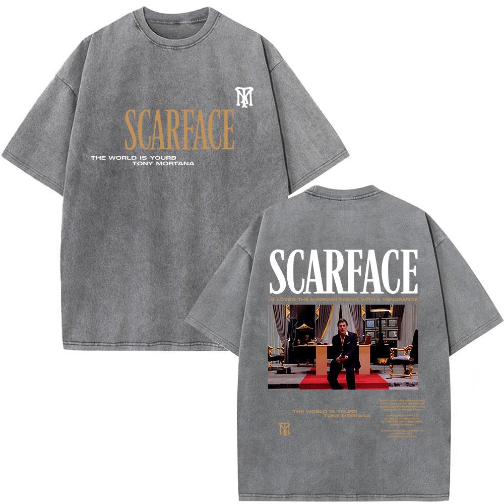 Vintage Washed Movie Scarface The World Is Yours Tshirt Tony Montana Al Pacino Tshirts Men Women Clothing Oversized T Shirt S
Vintage Washed Movie Scarface The World Is Yours Tshirt Tony Montana Al Pacino Tshirts Men Women Clothing Oversized T Shirt S