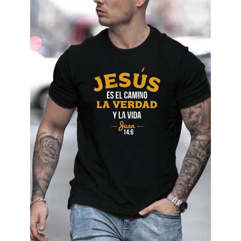 Men s Spanish Verse T-Shirt ,Religious Spanish Text & English Translation Print, Casual Round Neck Short Sleeve Tee, Daily Wear 4XL чорний
Men s Spanish Verse T-Shirt ,Religious Spanish Text & English Translation Print, Casual Round Neck Short Sleeve Tee, Daily Wear 4XL чорний