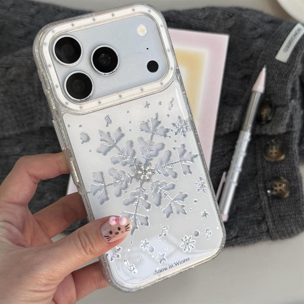 Gold-Plated Epoxy Snowflake iPhone 14/13/Apple 17/16/15 ProMax Drop-Proof Case 17
Gold-Plated Epoxy Snowflake iPhone 14/13/Apple 17/16/15 ProMax Drop-Proof Case 17