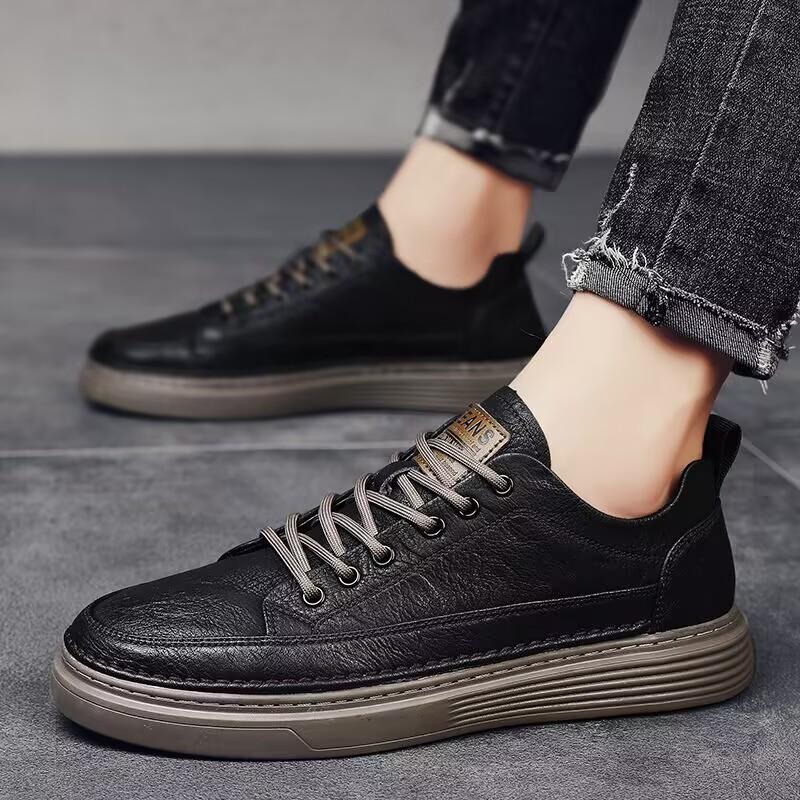High-quality Leather Casual Fashion Luxury Brand Men s Breathable Flat Shoes With Lace Oxford Comfortable Outdoor Running Shoes 38 чёрный
High-quality Leather Casual Fashion Luxury Brand Men s Breathable Flat Shoes With Lace Oxford Comfortable Outdoor Running Shoes 38 чёрный