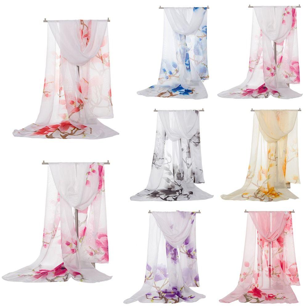 Flower Print Long Wrap Shawl Sunscreen Shawl Silk Elegant Beach Gauze Scarf for Women синій
Flower Print Long Wrap Shawl Sunscreen Shawl Silk Elegant Beach Gauze Scarf for Women синій