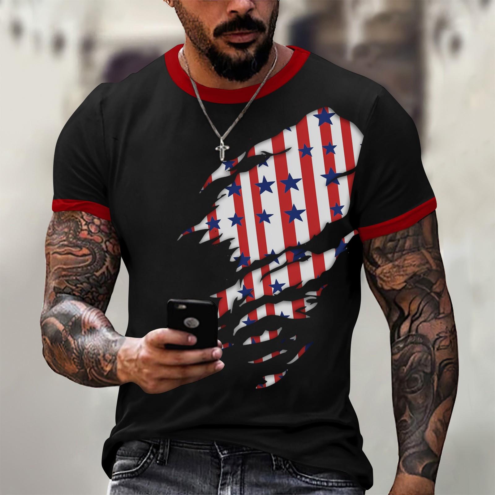 Summer Men s Popular T-shirt Printed Round Neck Short Sleeve T-shirt XXL винний
Summer Men s Popular T-shirt Printed Round Neck Short Sleeve T-shirt XXL винний