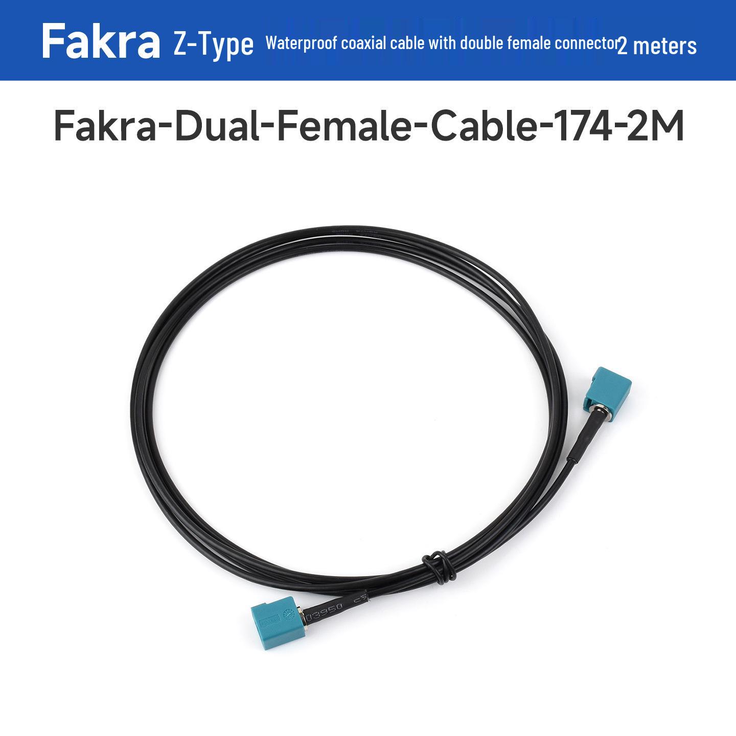 Fakra Z Type Double Female Waterproof Coaxial Cable for GMSL1/2 Cameras, 2M Length
Fakra Z Type Double Female Waterproof Coaxial Cable for GMSL1/2 Cameras, 2M Length
