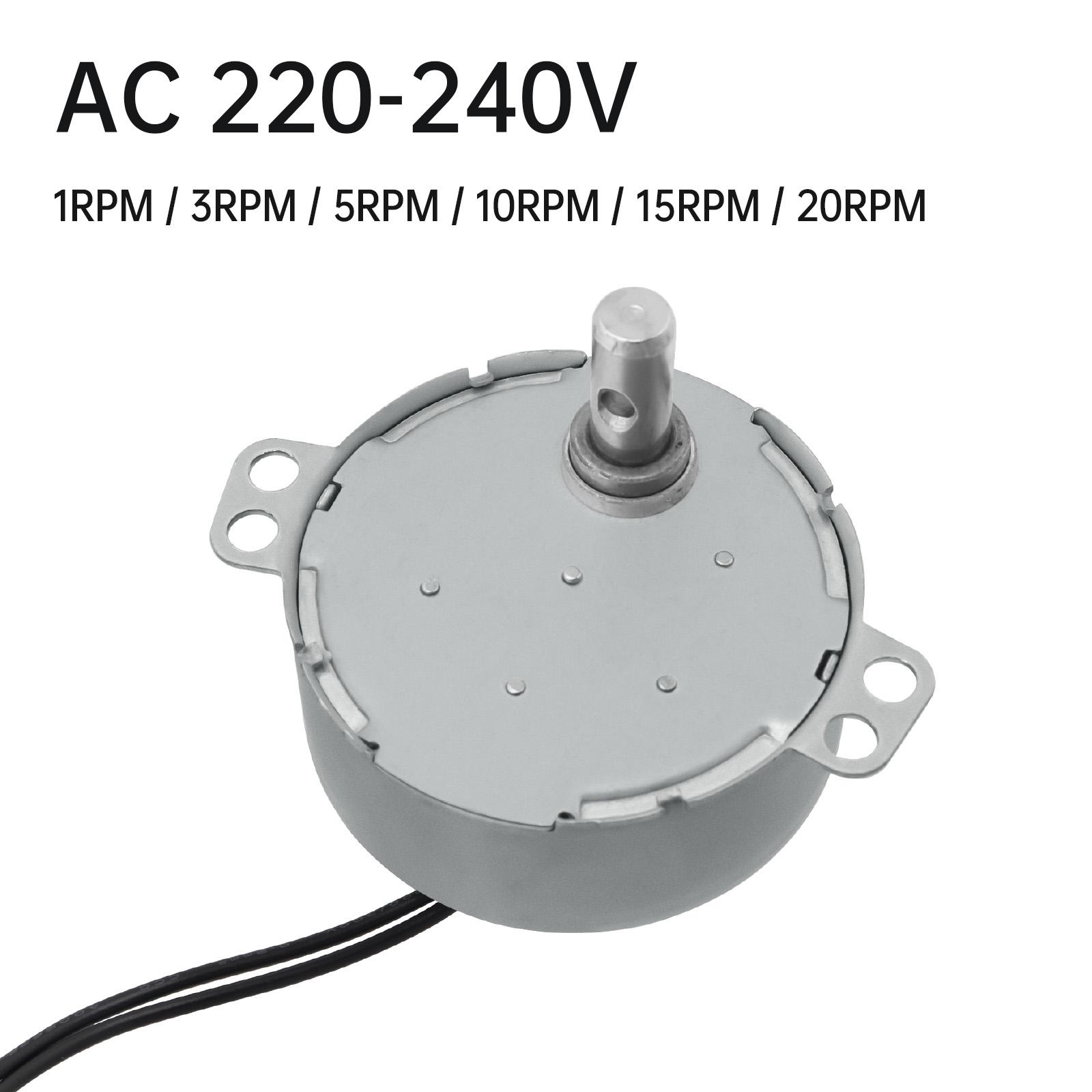 TYC50 / 50TYZ / TYJ50 Синхронний двигун із постійним магнітом AC220V Синхронний двигун із пластиковою передачею для стійки для демонстрації/підтримки PTZ 5 RPM
TYC50 / 50TYZ / TYJ50 Синхронний двигун із постійним магнітом AC220V Синхронний двигун із пластиковою передачею для стійки для демонстрації/підтримки PTZ 5 RPM