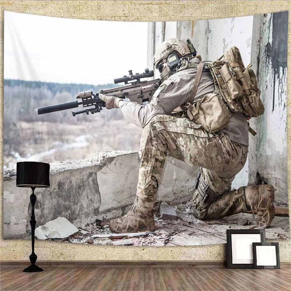 Sniper tapestry for men 75x100 чёрный
Sniper tapestry for men 75x100 чёрный
