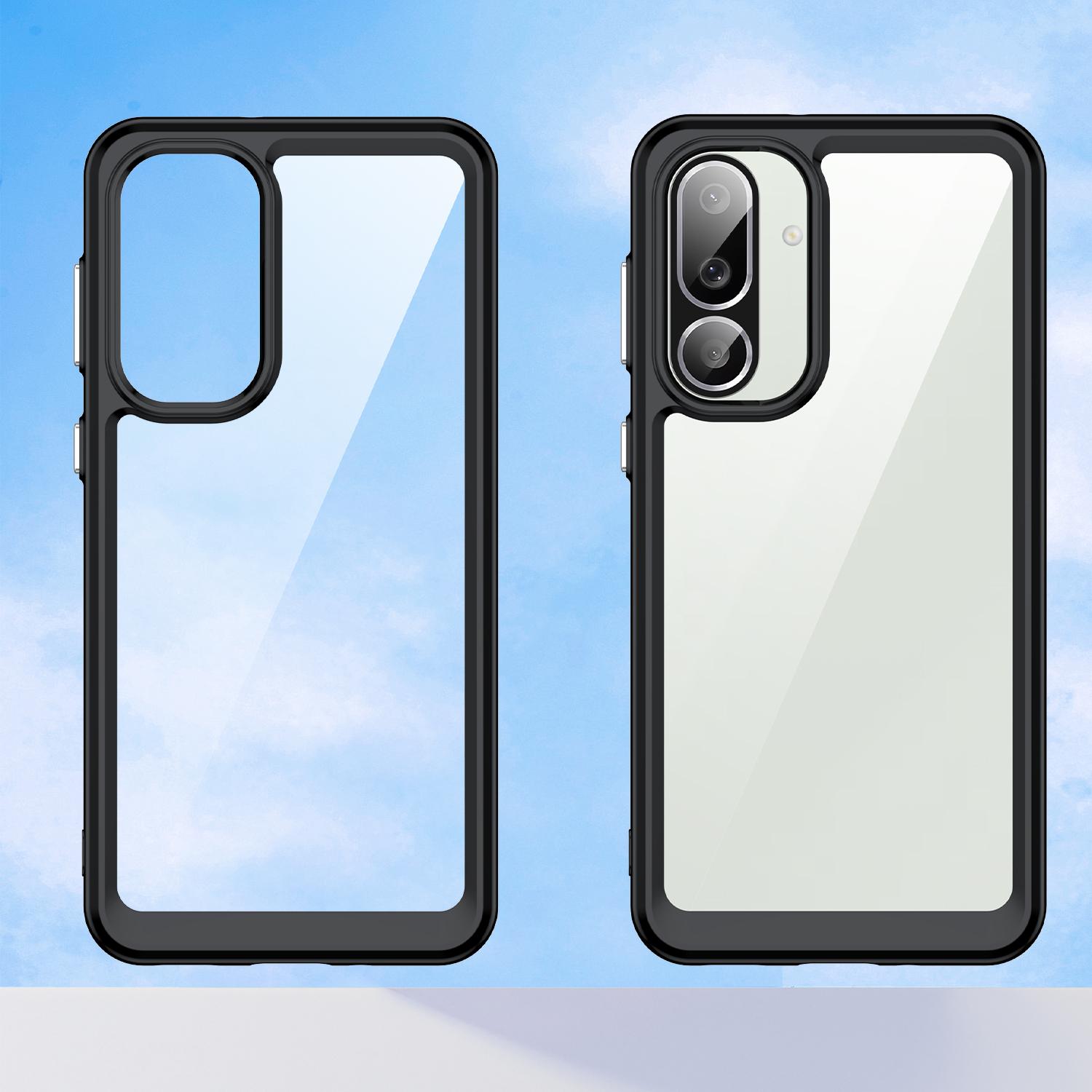 For Samsung Galaxy M56 5G/F56 5G Case TPU+Acrylic Protective Clear Phone Cover Black
For Samsung Galaxy M56 5G/F56 5G Case TPU+Acrylic Protective Clear Phone Cover Black
