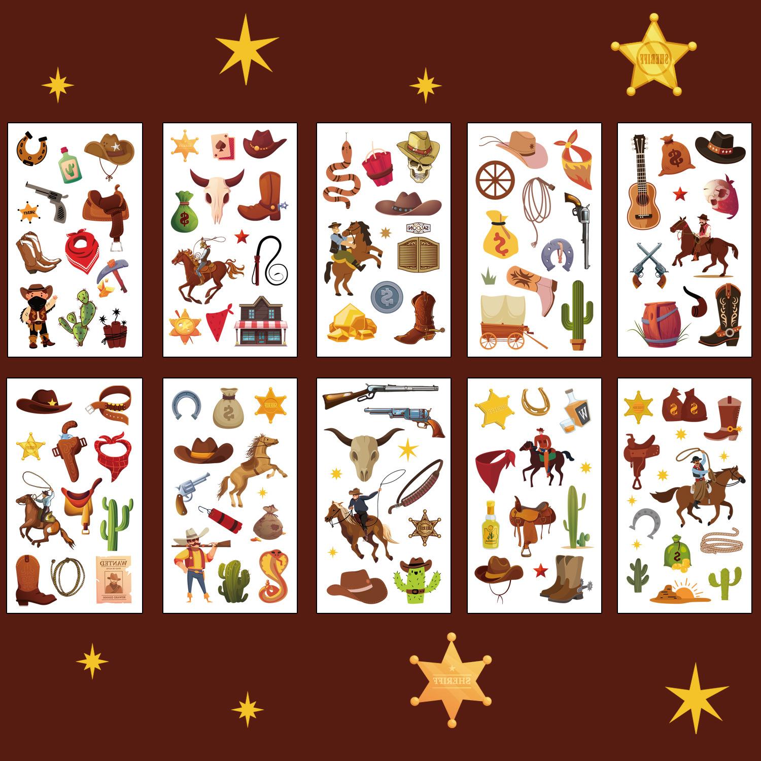 Charm cute tattoo sticker stickers cowboy in stock denim Water transfer printing female 10sheets Pink party factory cartoon Style 2
Charm cute tattoo sticker stickers cowboy in stock denim Water transfer printing female 10sheets Pink party factory cartoon Style 2
