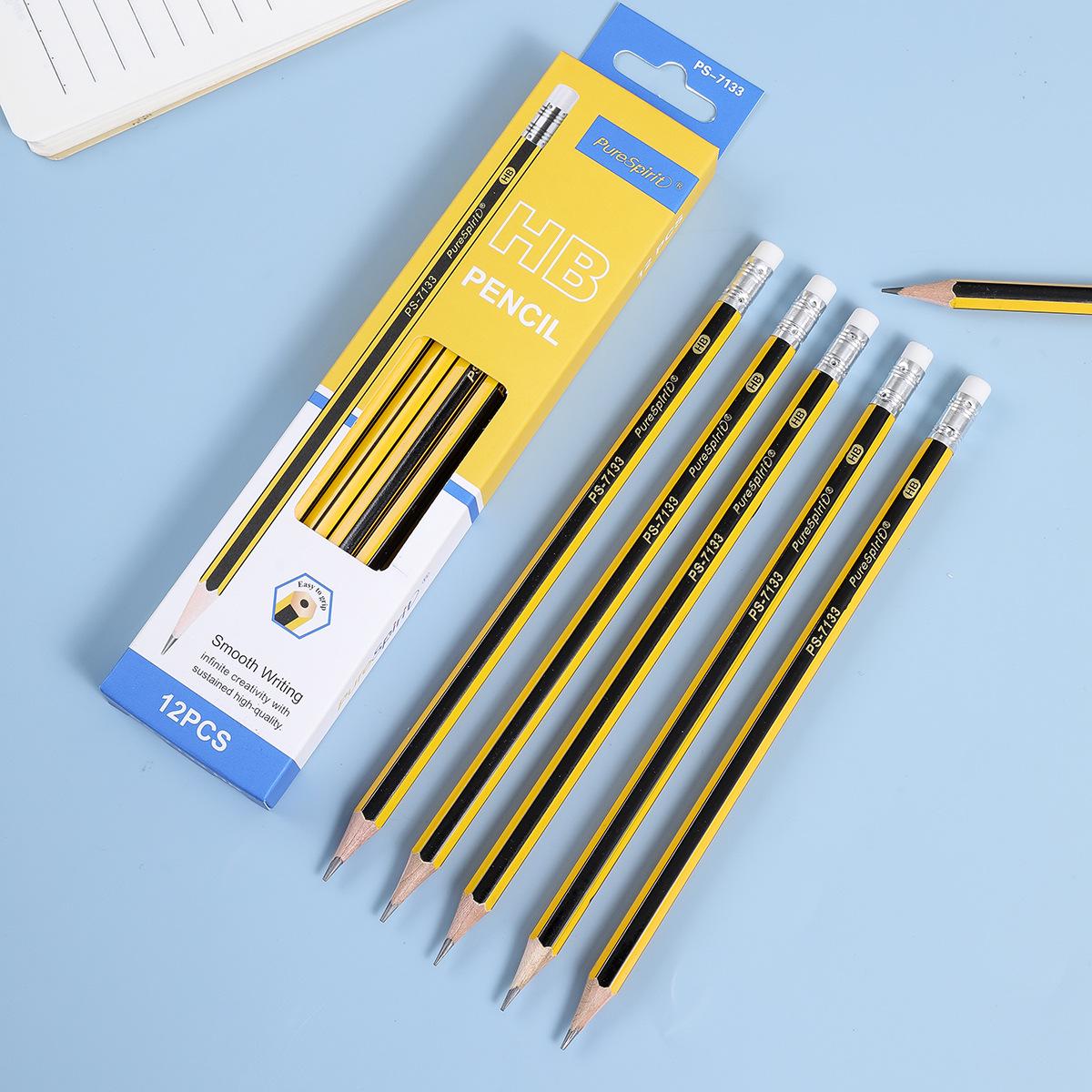 12-Piece HB Pencils with Erasers – Smooth Writing for Primary Students HB чёрный
12-Piece HB Pencils with Erasers – Smooth Writing for Primary Students HB чёрный