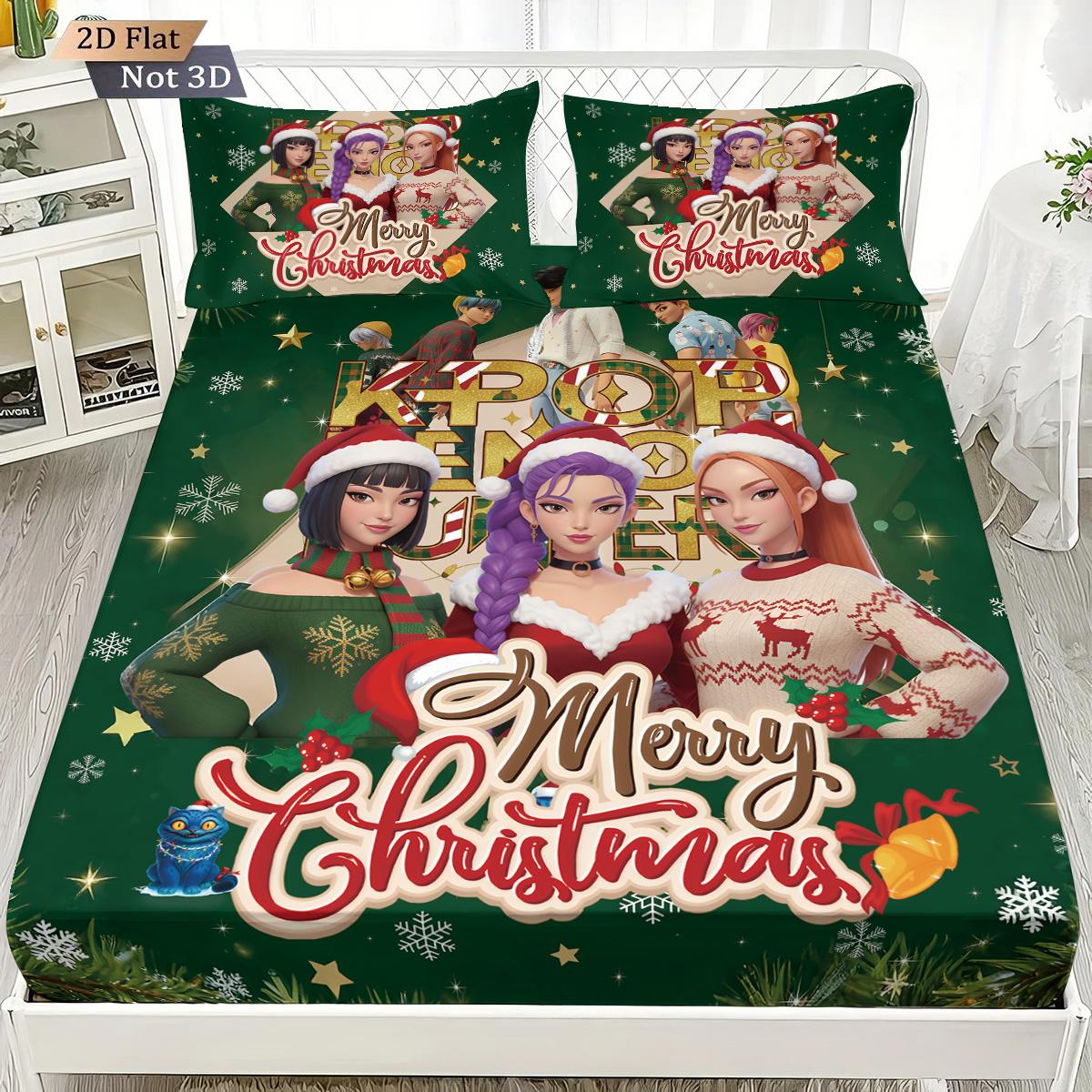 3 шт. Комплект простыней без резинки с принтом K-Pop Demon Hunters, разные размеры, мягкое покрывало для кровати, украшение для спальни, можно стирать в машине 90x191
3 шт. Комплект простыней без резинки с принтом K-Pop Demon Hunters, разные размеры, мягкое покрывало для кровати, украшение для спальни, можно стирать в машине 90x191