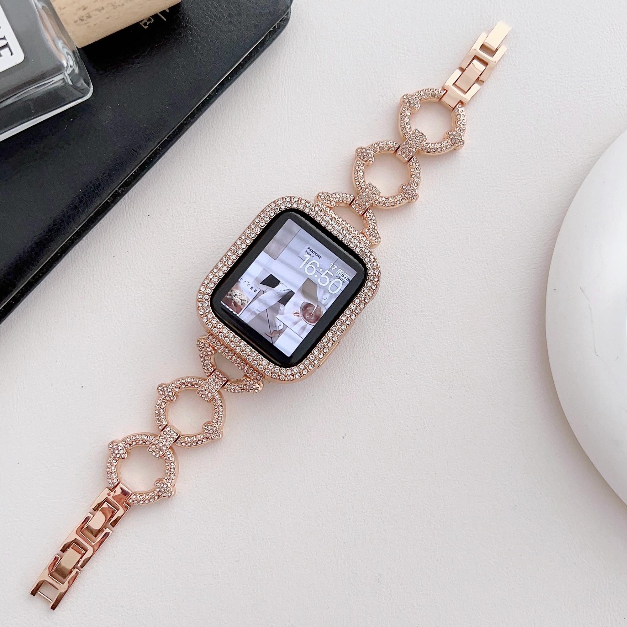 Ремінець для Apple Watch Series 10 42мм/9 8 7 41мм/SE (2023) SE (2022) SE 6 5 4 40мм/3 2 1 38мм Металевий ремінець для годинника з стразами у формі літери О Gold
Ремінець для Apple Watch Series 10 42мм/9 8 7 41мм/SE (2023) SE (2022) SE 6 5 4 40мм/3 2 1 38мм Металевий ремінець для годинника з стразами у формі літери О Gold