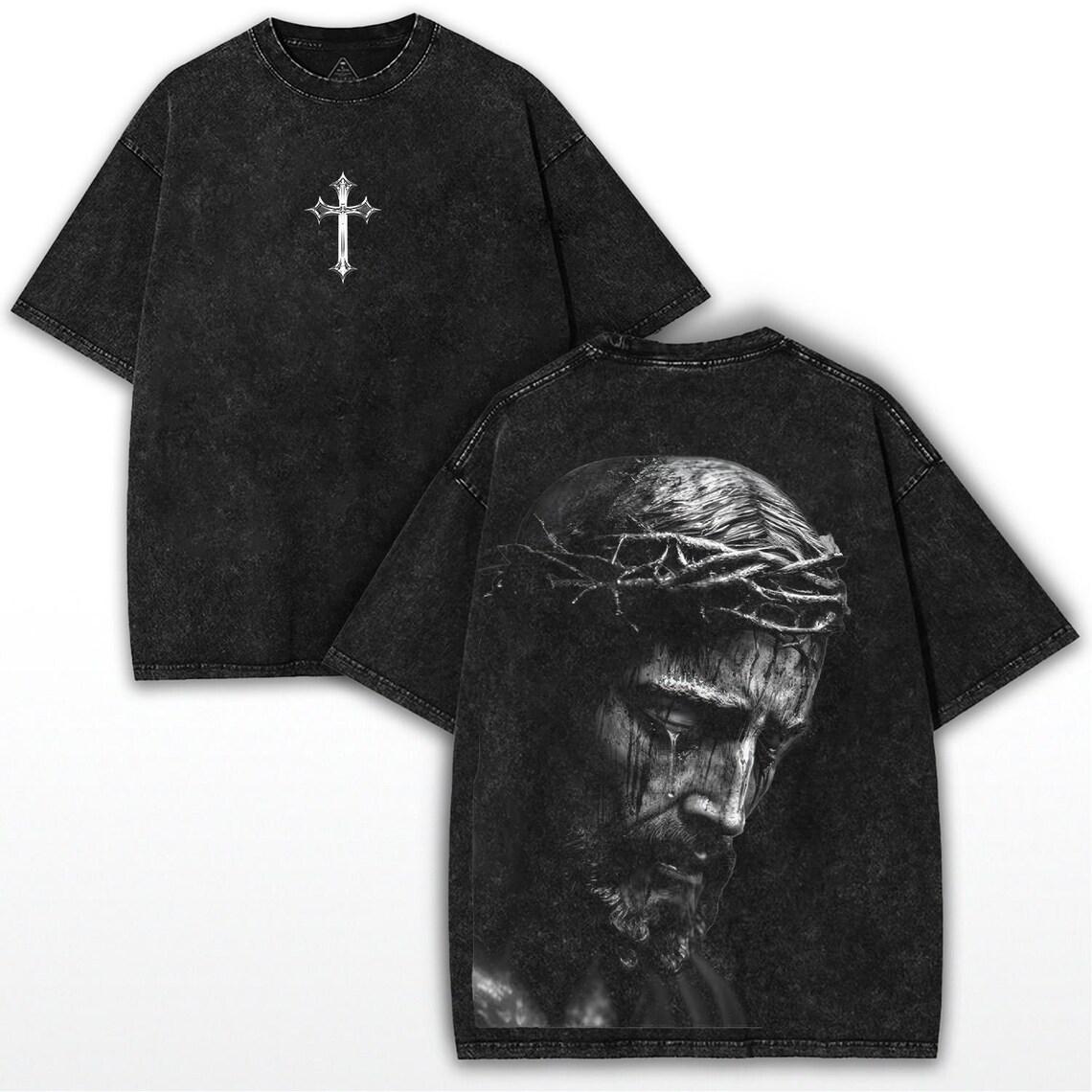 Jesus Is King TShirt Christian Cross Print Vintage Washed Cotton Retro Religious Graphic Tee Streetwear Unisex Top 2XL
Jesus Is King TShirt Christian Cross Print Vintage Washed Cotton Retro Religious Graphic Tee Streetwear Unisex Top 2XL
