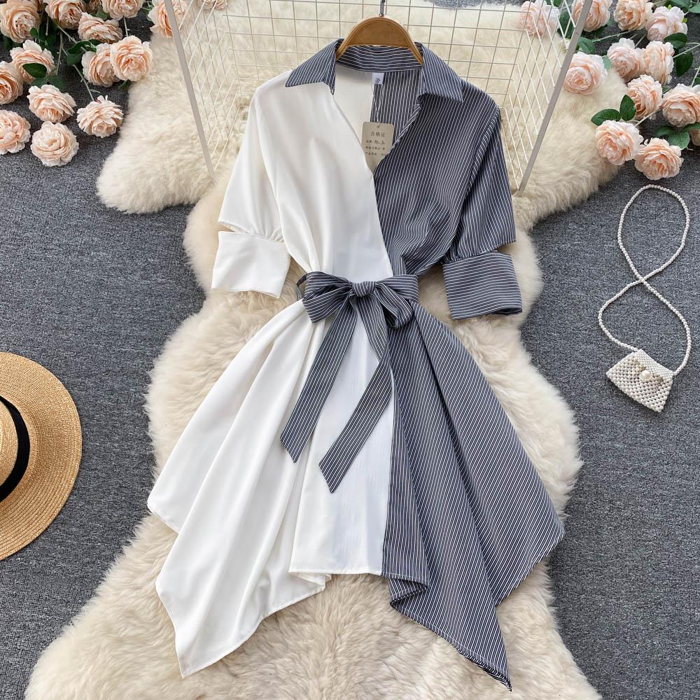 Новий стиль навесні та влітку з підібраними кольорами та одержанням талії, що зменшує розміри богині, нерегулярне мереживне шикарне плаття One Size білий
Новий стиль навесні та влітку з підібраними кольорами та одержанням талії, що зменшує розміри богині, нерегулярне мереживне шикарне плаття One Size білий