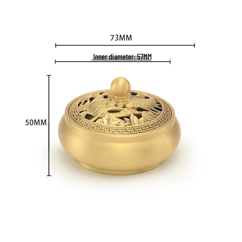 Creative Antique-Style Pure Brass Incense Burner - All-Copper Aromatherapy Plate for Home Decoration, Flat-Bottomed Design, Small Size
Creative Antique-Style Pure Brass Incense Burner - All-Copper Aromatherapy Plate for Home Decoration, Flat-Bottomed Design, Small Size