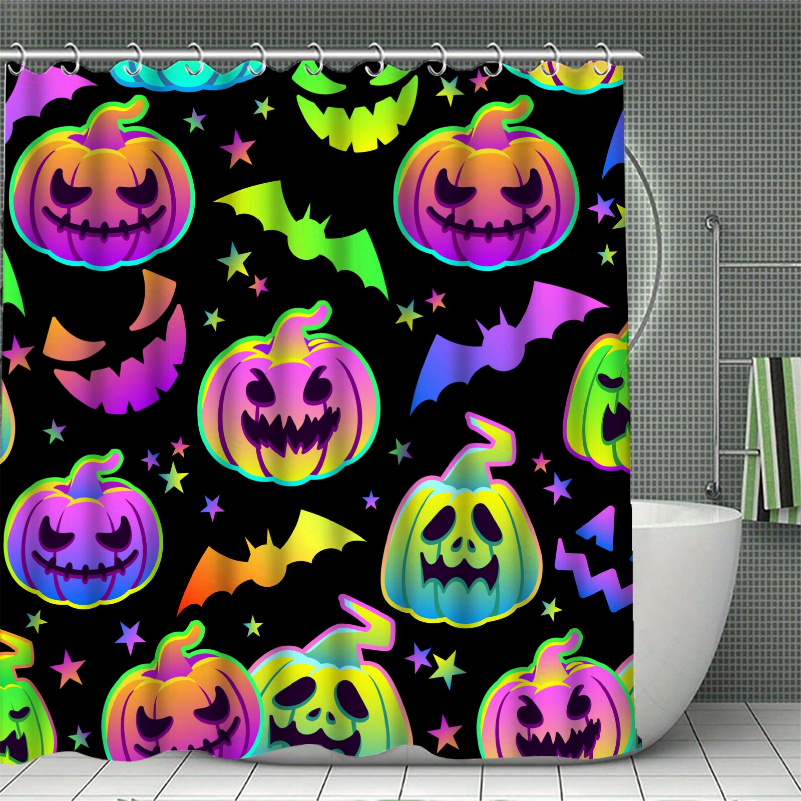 Happy Halloween Shower Curtain Set 3D Print Waterproof Polyester Fabric Bath Curtain Home Bathroom Halloween Decor With 12 Hooks W60H190(CM)-1 Pcs
Happy Halloween Shower Curtain Set 3D Print Waterproof Polyester Fabric Bath Curtain Home Bathroom Halloween Decor With 12 Hooks W60H190(CM)-1 Pcs
