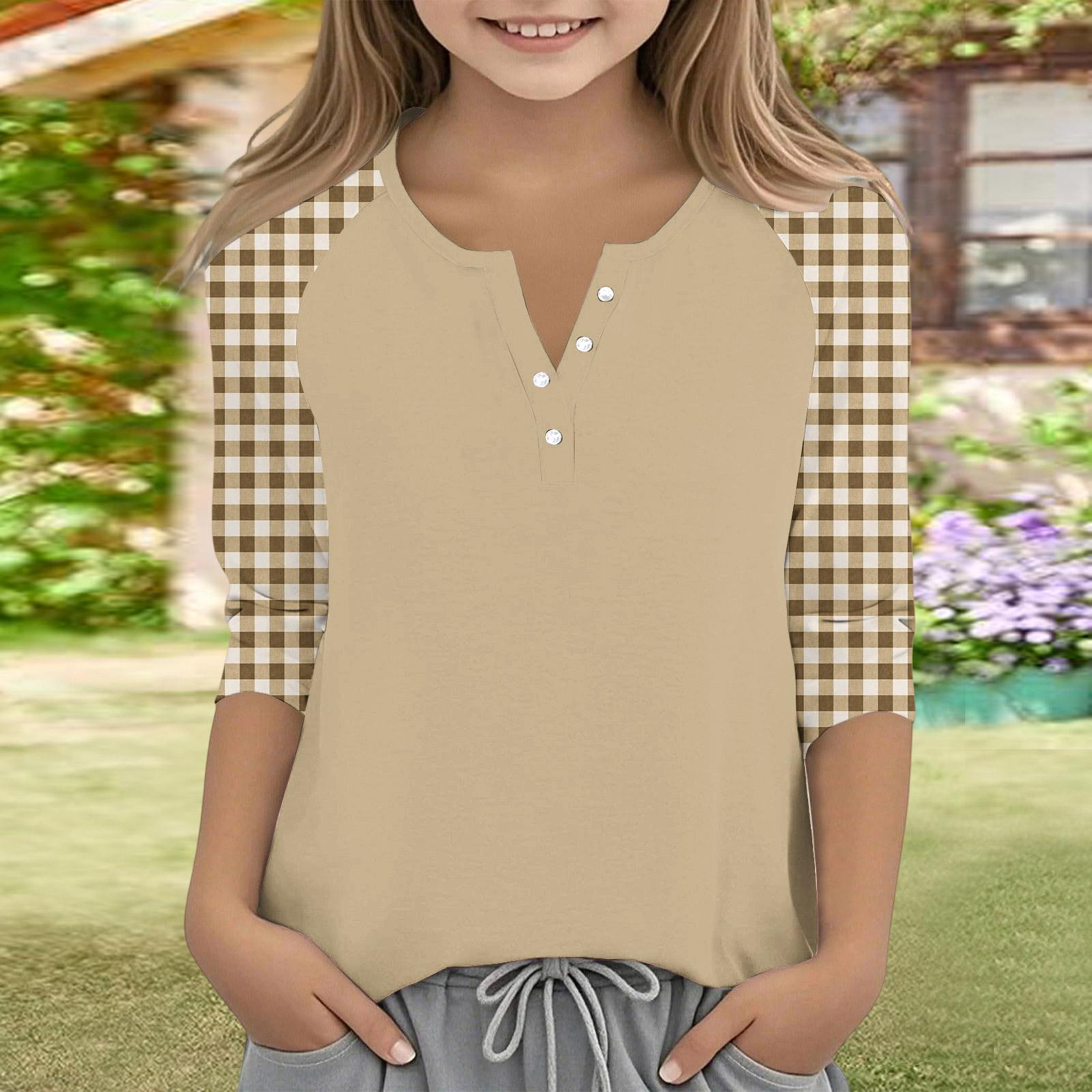Kids Three Quarter Sleeve Button Casual Shirt Color Block Design Lightweight Comfortable Fit Soft Fabric Children Top 120
Kids Three Quarter Sleeve Button Casual Shirt Color Block Design Lightweight Comfortable Fit Soft Fabric Children Top 120