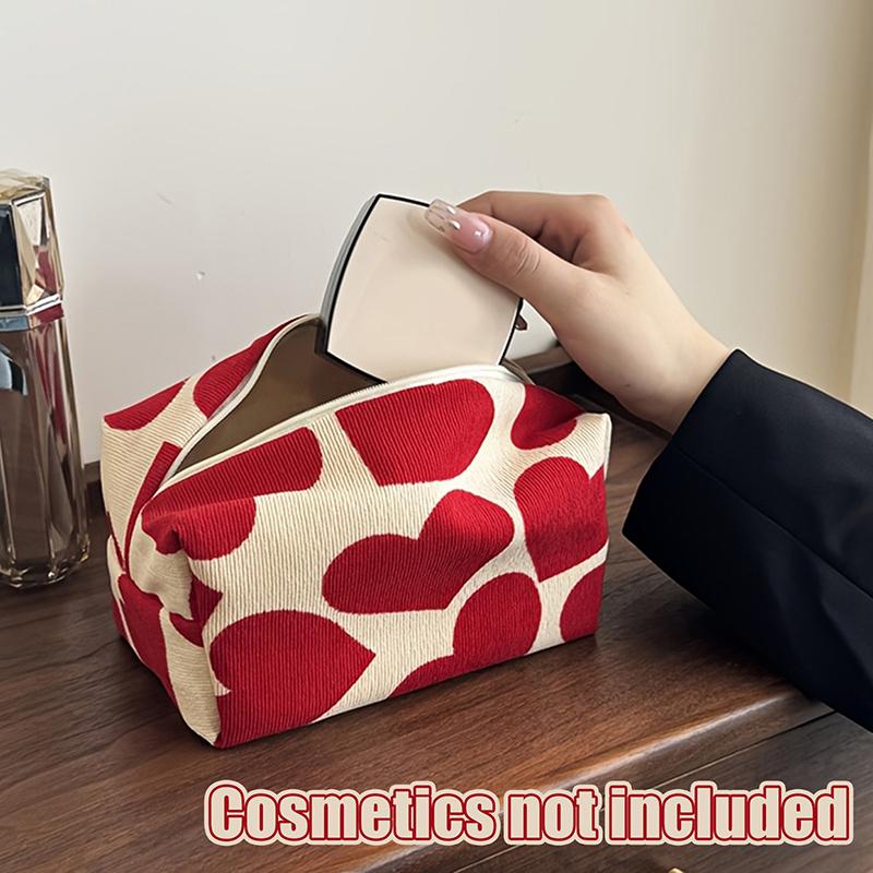Cosmetic Bag Portable Corduroy Red Heart Valentine S Day Gift Makeup Bag Mobile Phone Storage Bag Organizer Travel Storage Bag
Cosmetic Bag Portable Corduroy Red Heart Valentine S Day Gift Makeup Bag Mobile Phone Storage Bag Organizer Travel Storage Bag