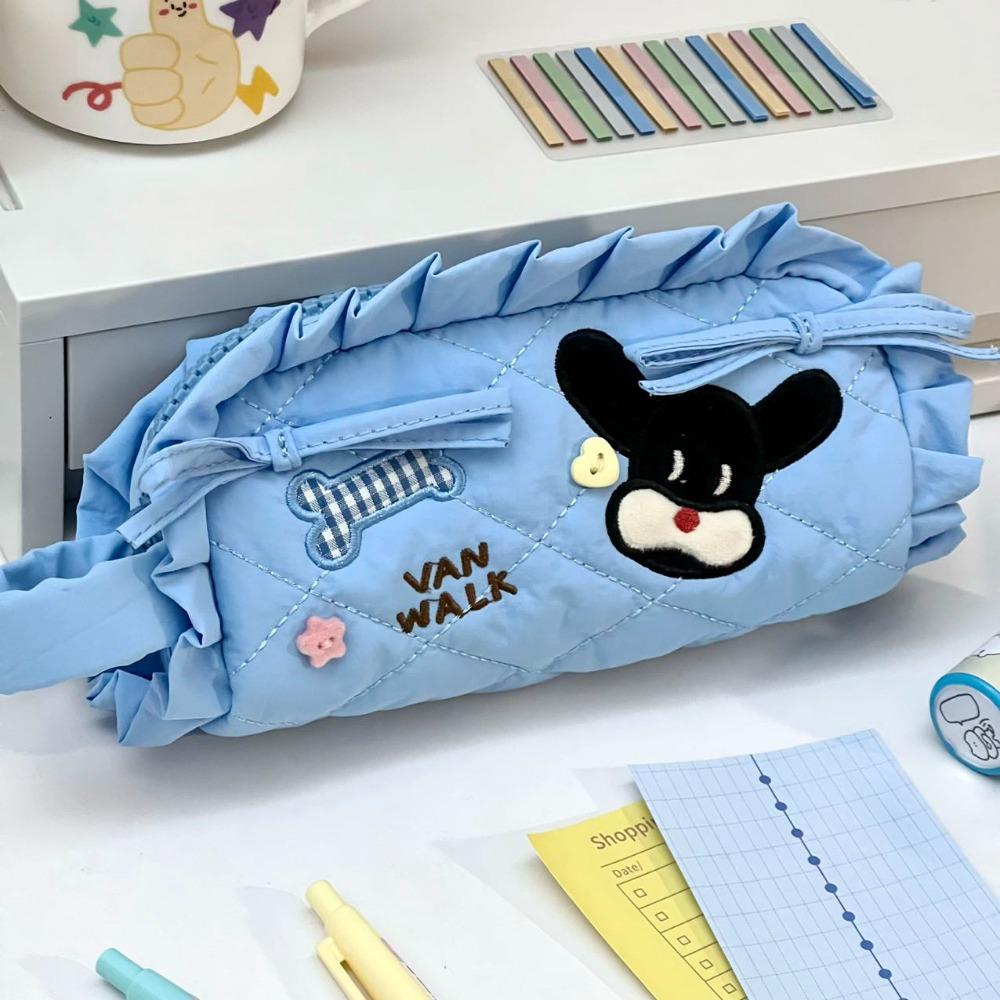 Dog Rabbit Bow Pen Bag Large Capacity Stationery Handbag Fashion Makeup Storage Bag Students синій
Dog Rabbit Bow Pen Bag Large Capacity Stationery Handbag Fashion Makeup Storage Bag Students синій
