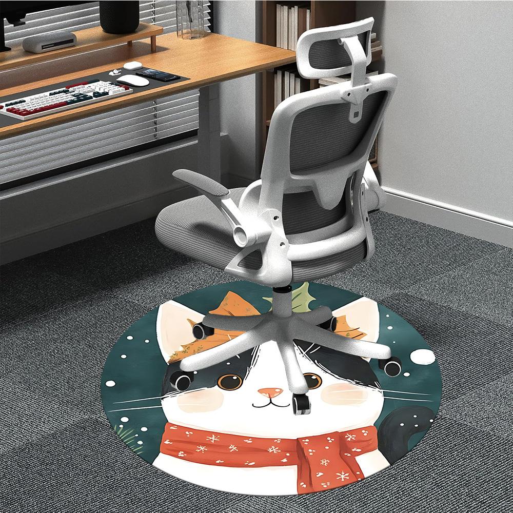 1pc Winter Cat Office Round Area Rug, Indoor Mat Suitable ForOffice, Under Office Chairs Bedroom Living Room Home Decor, Room Deco T077 80cm by 80cm
1pc Winter Cat Office Round Area Rug, Indoor Mat Suitable ForOffice, Under Office Chairs Bedroom Living Room Home Decor, Room Deco T077 80cm by 80cm