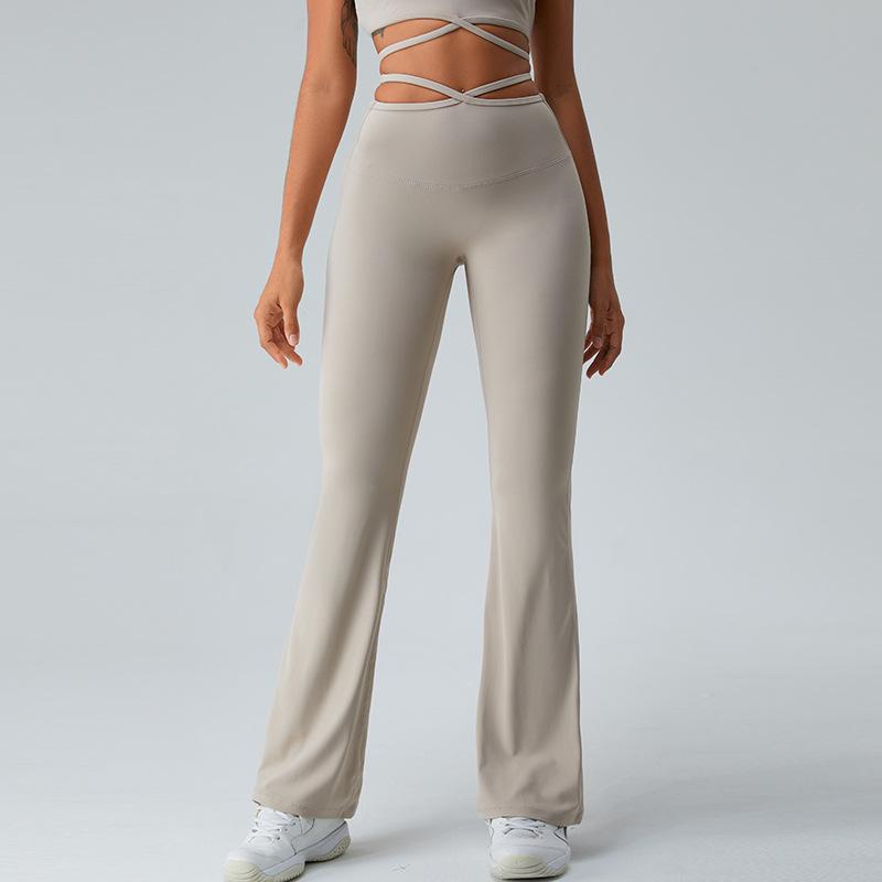 Sweatpants waist straps cross yoga pants women s high waist slightly wide leg pants running sports fitness yoga clothes S
Sweatpants waist straps cross yoga pants women s high waist slightly wide leg pants running sports fitness yoga clothes S