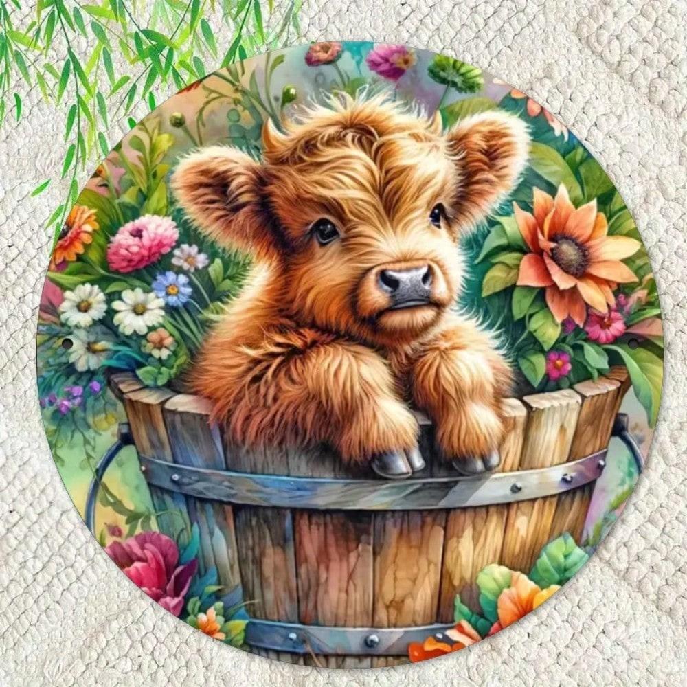 Vintage Rustic Metal Sign Iron Highland Cow Round Wall Art Farmhouse Home Garden Bar Decor 20x20
Vintage Rustic Metal Sign Iron Highland Cow Round Wall Art Farmhouse Home Garden Bar Decor 20x20