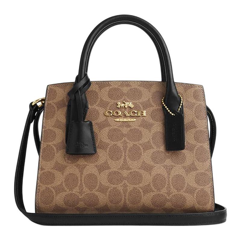 COACH handbag ANDREA CARRYALL 22 Brand logo zipper closure, artificial leather and cowhide split leather, one-shoulder crossbody handbag, small чорний
COACH handbag ANDREA CARRYALL 22 Brand logo zipper closure, artificial leather and cowhide split leather, one-shoulder crossbody handbag, small чорний