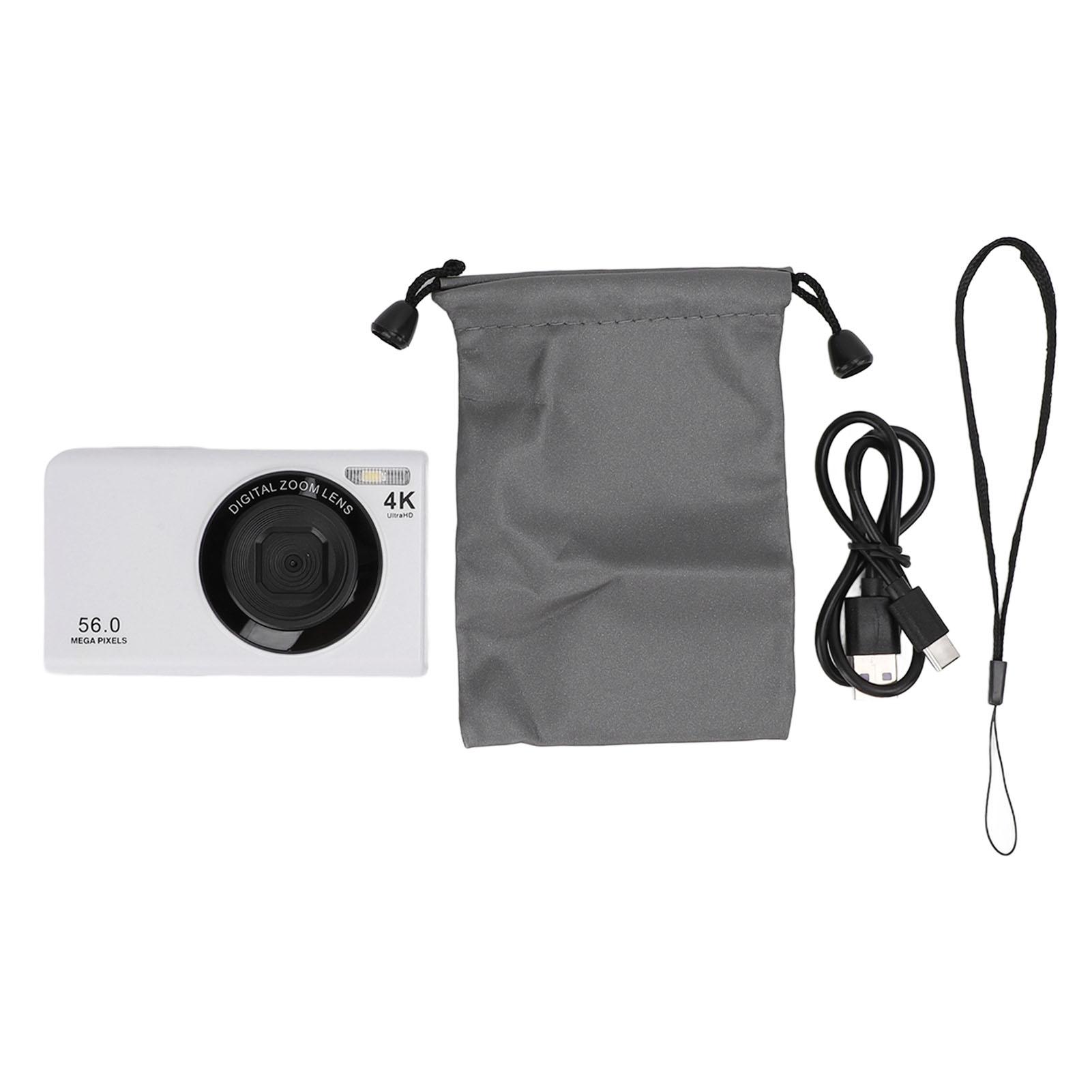 Digital Camera 56MP 4K Autofocus 16x Digital Zoom Prevent Shaking 2.4 Inch Screen Portable Vlogging чорний
Digital Camera 56MP 4K Autofocus 16x Digital Zoom Prevent Shaking 2.4 Inch Screen Portable Vlogging чорний