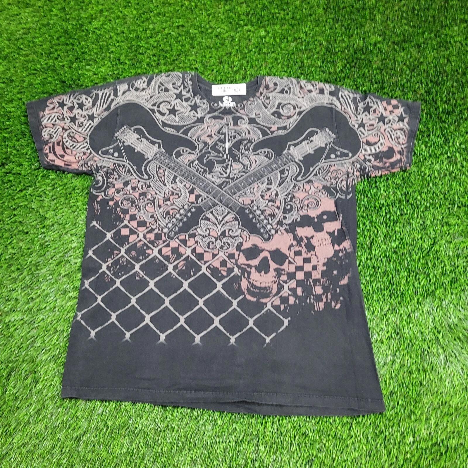 Футболка с рисунком Синий Гитарный Череп L/XL 22x27 Черный S
Футболка с рисунком Синий Гитарный Череп L/XL 22x27 Черный S