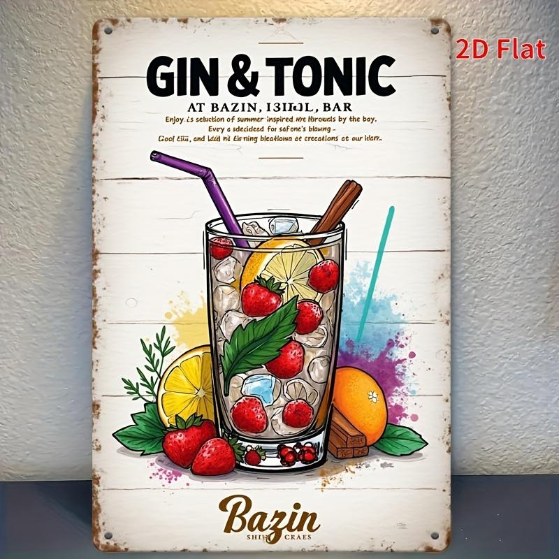 Vintage Metal Wall Decor Sign Gin Tonic Rustic Tin Sign for Home Porch Garage Cafe Bar Garden Indoor Outdoor 20x30cm(7.8x11.8inch)
Vintage Metal Wall Decor Sign Gin Tonic Rustic Tin Sign for Home Porch Garage Cafe Bar Garden Indoor Outdoor 20x30cm(7.8x11.8inch)
