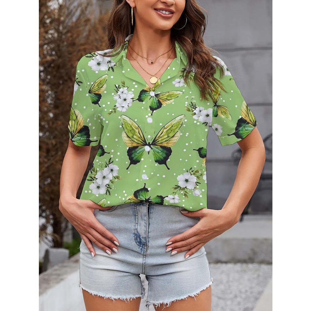 Women s Green & Yellow Print Short-Sleeve Button- Shirt - Lightweight Collar Blouse XL
Women s Green & Yellow Print Short-Sleeve Button- Shirt - Lightweight Collar Blouse XL