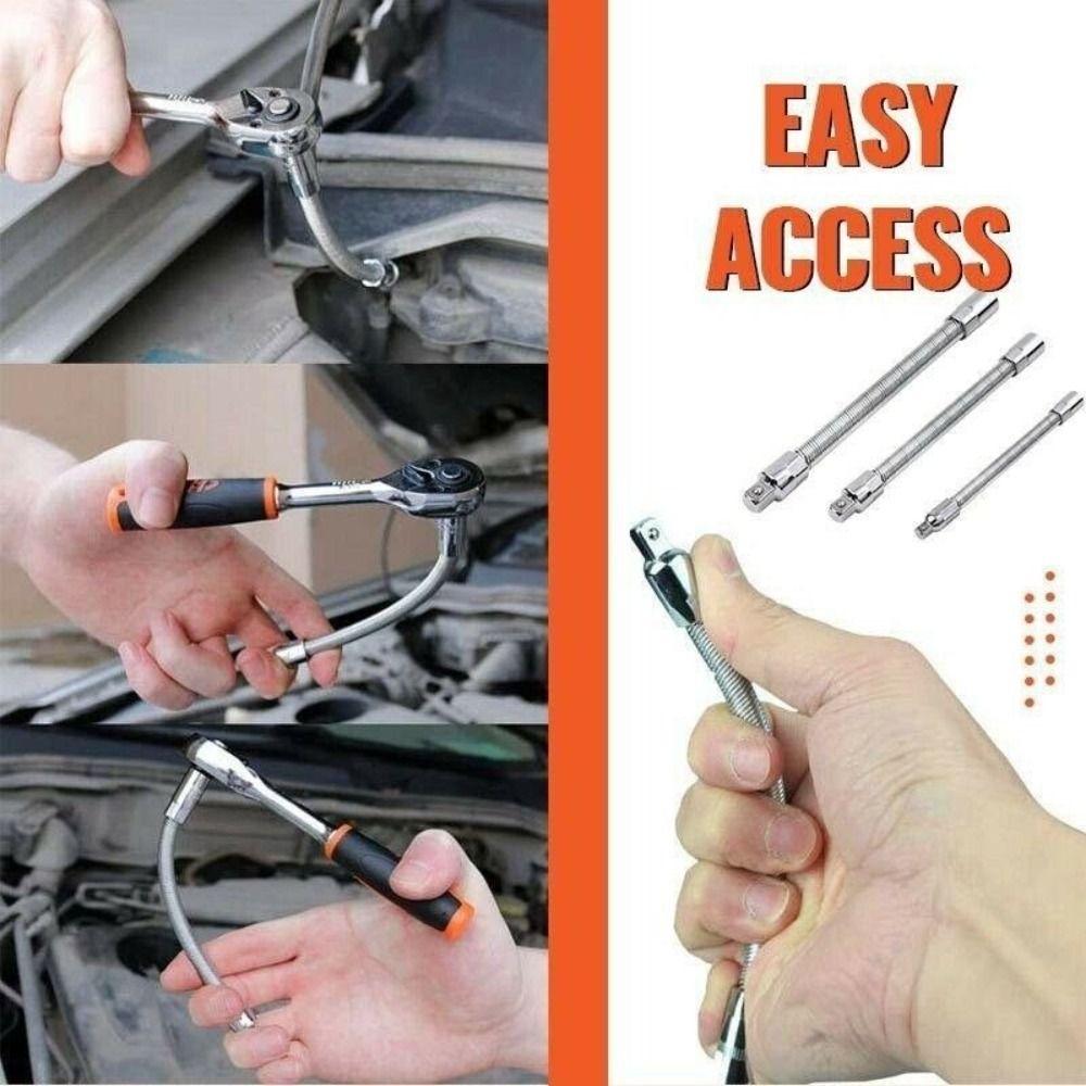 1/3Pcs Flexible Shaft Flexible Extension Bar Set Conversion Head Post Extension Rod Universal 1/4
1/3Pcs Flexible Shaft Flexible Extension Bar Set Conversion Head Post Extension Rod Universal 1/4