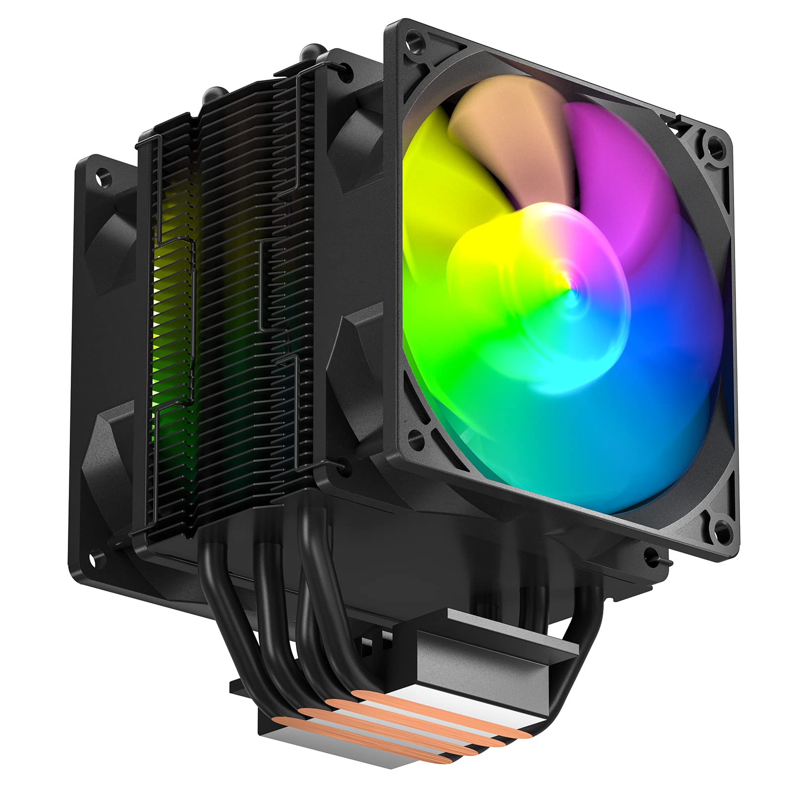 upHere CPU Cooler Side Flow Type ARGB Air Cooling CPU Fan Adopts Dual 92mm LED Fan AURA Sync Synchronization CPU 3PIN Auto Quiet Compatible with AM4
upHere CPU Cooler Side Flow Type ARGB Air Cooling CPU Fan Adopts Dual 92mm LED Fan AURA Sync Synchronization CPU 3PIN Auto Quiet Compatible with AM4