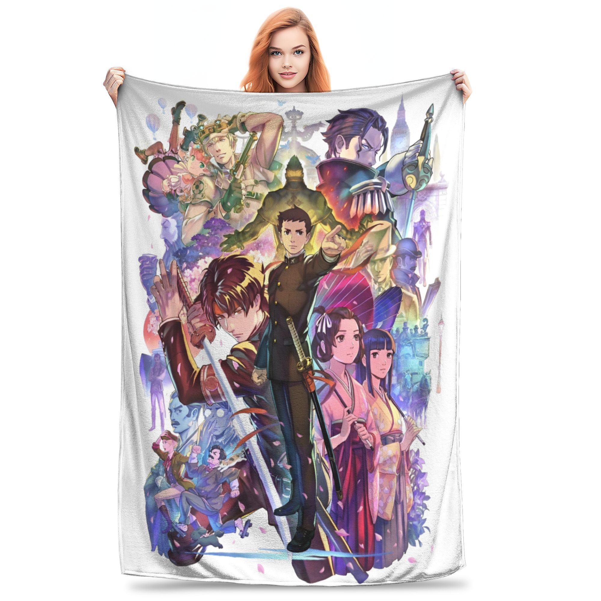 Ace Attorney Court Game Anime Flannel Throw Blankets Phoenix Wright Blankets Home Bedroom Lightweight Thin Outdoor Breathable 150x200cm
Ace Attorney Court Game Anime Flannel Throw Blankets Phoenix Wright Blankets Home Bedroom Lightweight Thin Outdoor Breathable 150x200cm