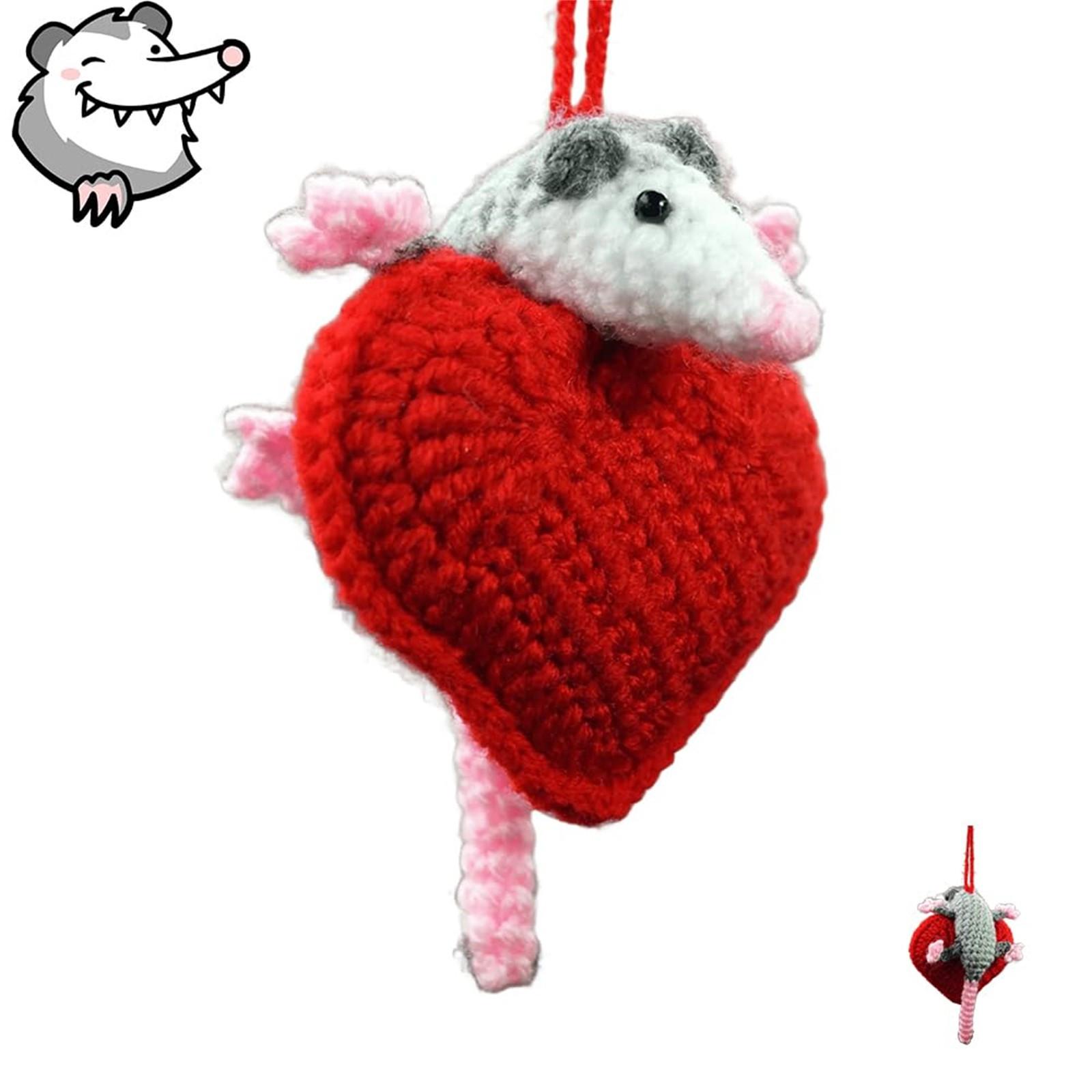 Valentine s Day Cute And Bizarre Animal Car Pendant Handmade Hook Weaving Opossum Decoration One Size
Valentine s Day Cute And Bizarre Animal Car Pendant Handmade Hook Weaving Opossum Decoration One Size