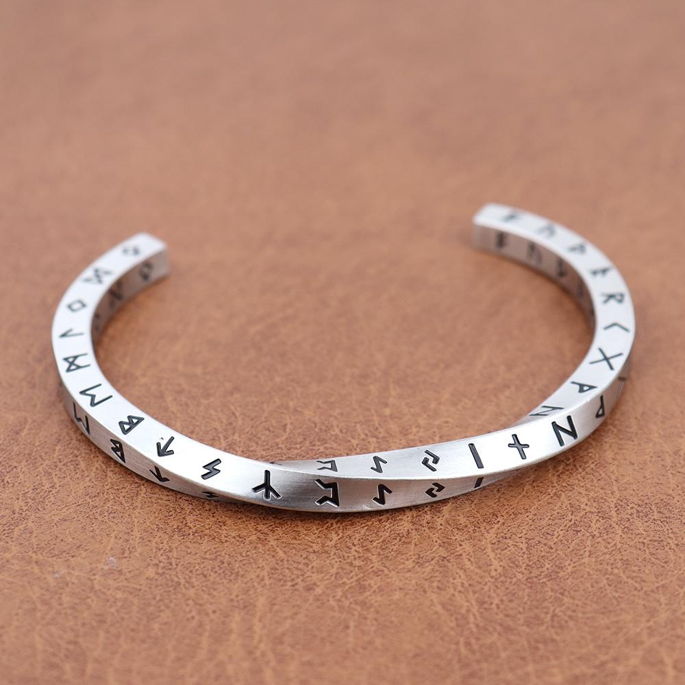 Fashion Mobius C-Shaped Bracelet For Men Women 316L Stainless Steel Nordic Vikings Letter Bracelets Party Jewelry Gift
Fashion Mobius C-Shaped Bracelet For Men Women 316L Stainless Steel Nordic Vikings Letter Bracelets Party Jewelry Gift