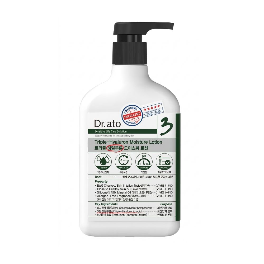 Dr.ATO Triple Hyaluronic Moisture Lotion 310ml
Dr.ATO Triple Hyaluronic Moisture Lotion 310ml