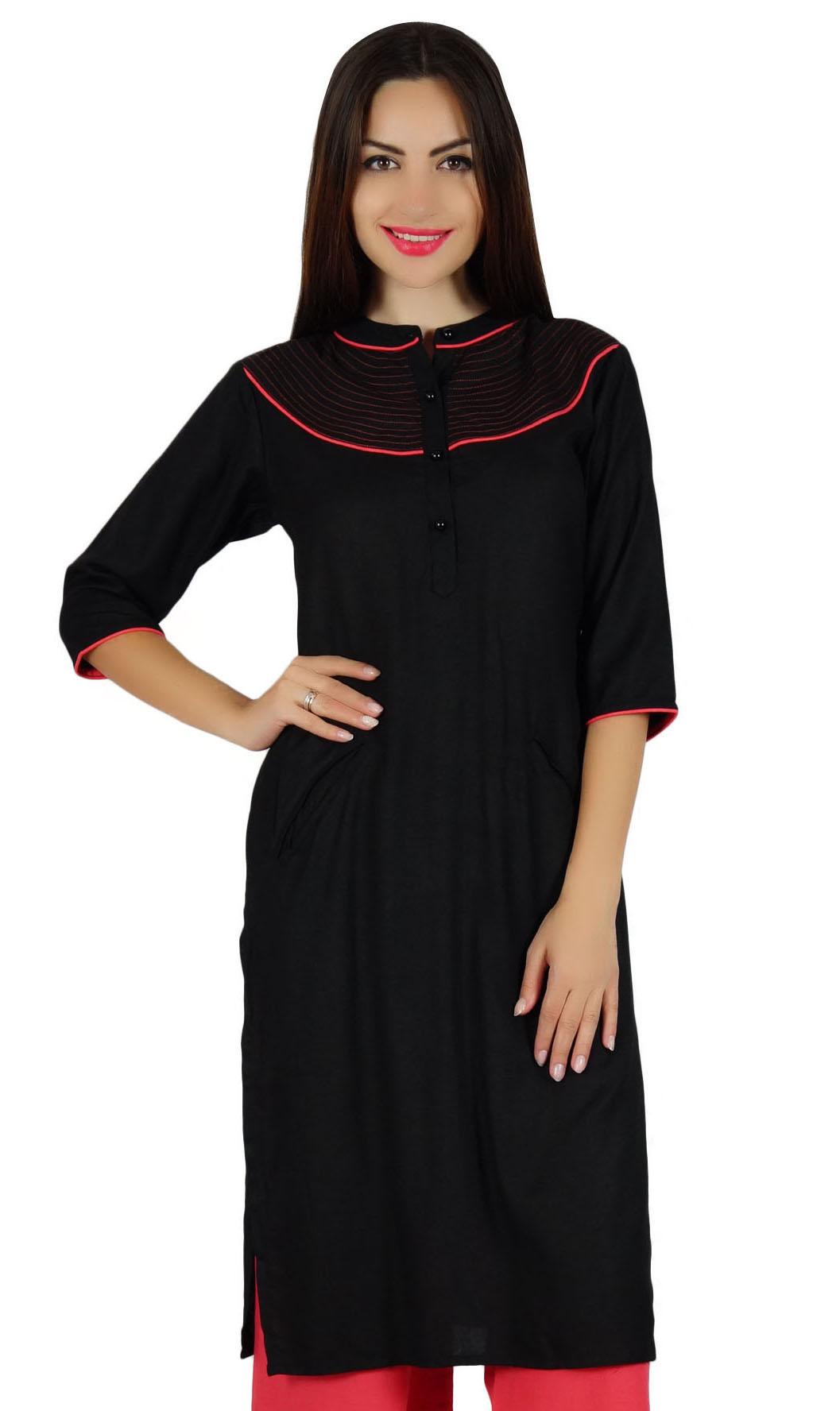 Bimba Women Kurta Kurti 3 4 Рукав с карманами Повседневная туника Индийская блузка 10 чёрный
Bimba Women Kurta Kurti 3 4 Рукав с карманами Повседневная туника Индийская блузка 10 чёрный