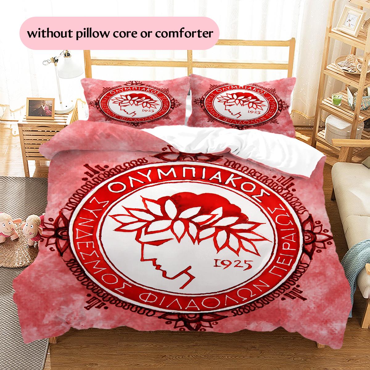 Olympiacos Football Club Pattern Bedding Home Decoration Birthday Gift (1 * duvet cover + 2 * pillowcase, without core) 135x200cm
Olympiacos Football Club Pattern Bedding Home Decoration Birthday Gift (1 * duvet cover + 2 * pillowcase, without core) 135x200cm