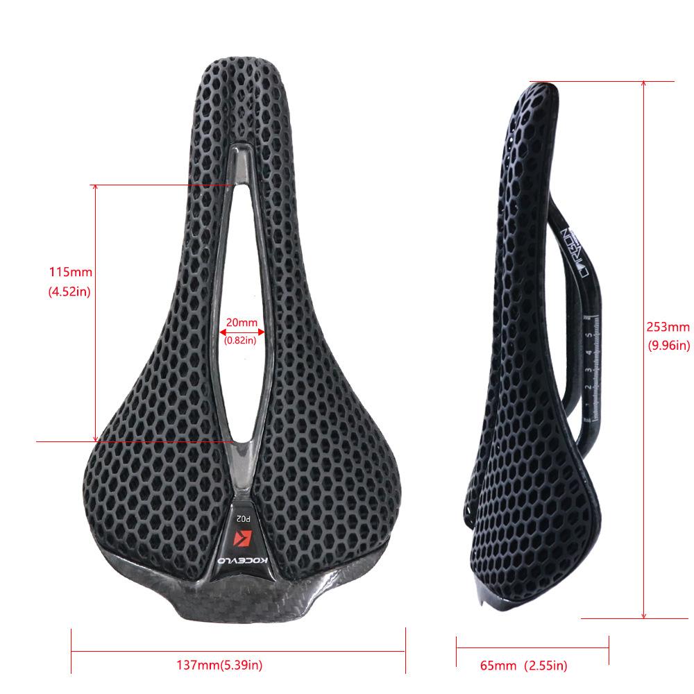 Bicycle 3D printing seat cushion Mountain road bike Universal carbon fiber seat Riding racing seat cushion Comfortable and breathable M
Bicycle 3D printing seat cushion Mountain road bike Universal carbon fiber seat Riding racing seat cushion Comfortable and breathable M